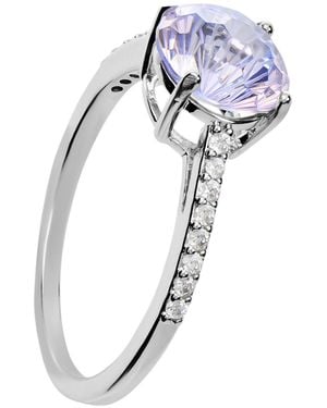 Macy's Sterling Silver Starlight Cubic Zirconia Ring - Blue