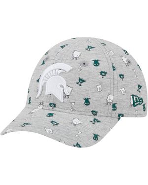 KTZ Toddler Michigan State Spartans Allover Print Critter 9forty Flex Hat - Metallic