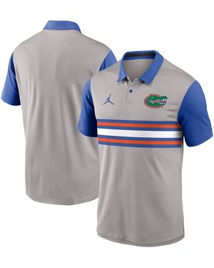 Nike Gray/royal Florida Gators Vapor Performance Polo Shirt - Blue