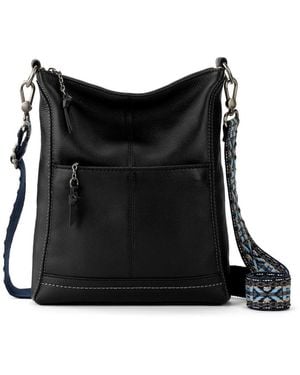The Sak Lucia Leather Crossbody Bag - Black