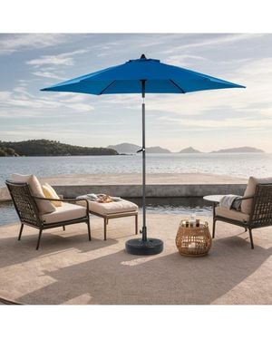 Streamdale Furniture 9ft Outdoor Patio Umbrella - Blue