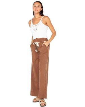 Roxy Paddle On Solid Print Pants - White