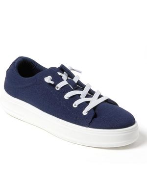 Dearfoams Mabel Woven Slip On Sneaker - Blue