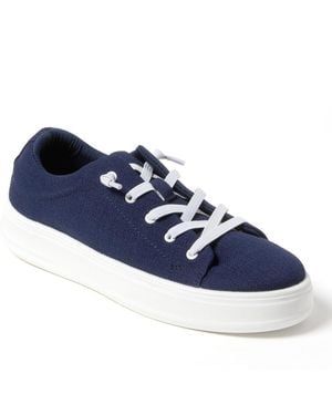 Dearfoams Mabel Woven Slip On Sneaker - Blue