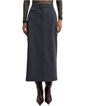 Karen Millen Essential High-waisted Pencil Maxi Skirt - Black