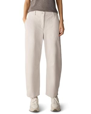 Eileen Fisher Ankle Arch Pant Corduroy Wide-leg Pants - Natural