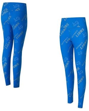Concepts Sport Detroit Lions Mosaic Allover Print leggings - Blue