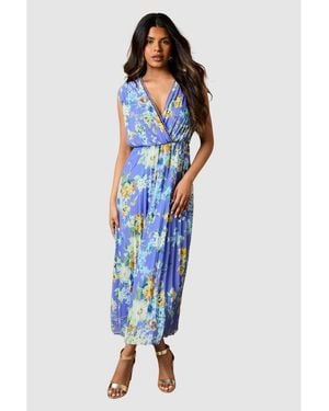 Oasis Occasion Wrap Maxi Dress - Blue