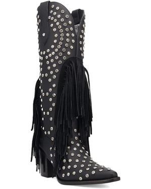 Dingo Show Pony Leather Boot - Black