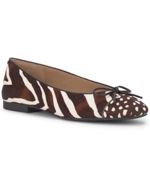 INC International Concepts Jespey Memory Foam Arch Support Ballet Flats - Brown