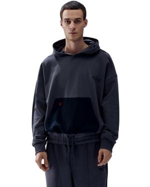 Pcfg Cotton Two-cord Hoodie - Blue