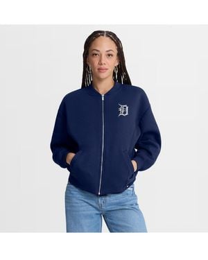 Fanatics Detroit Tigers Oversized Rage Against Full-zip Jacket - Blue