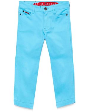 Elie Balleh Big Boys Slim Fit 5 Pocket Twill Pants - Blue