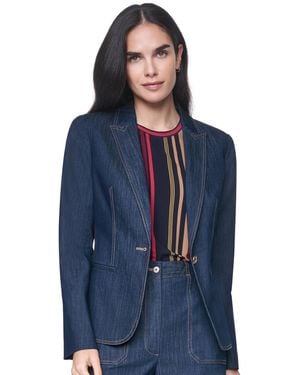 Tommy Hilfiger Notch-collar One-button Blazer - Blue