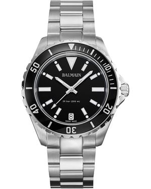 Balmain Swiss Ophrys Stainless Steel Bracelet Watch 43mm - Metallic