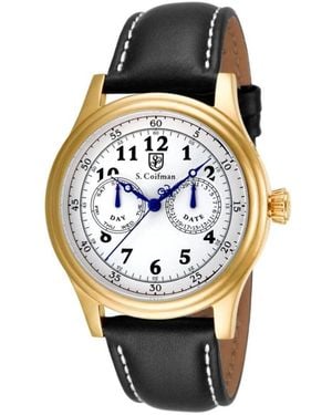 INVICTA WATCH S.coifman Heritage Chronograph Dial Stainless Steel Bracelet Watch - Metallic