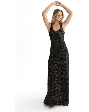Scotch & Soda Fil Coupe Maxi Slip Dress - Black