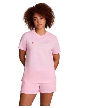 Champion Classic Script Graphic T-shirt - Pink