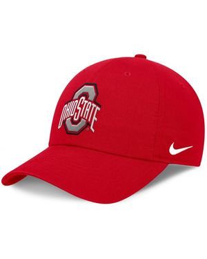 Nike Ohio State Buckeyes Club Dri-fit Adjustable Hat - Red