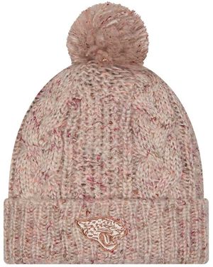 KTZ Jacksonville Jaguars Trendy Tone Cuffed With Pom Knit Hat - Multicolor