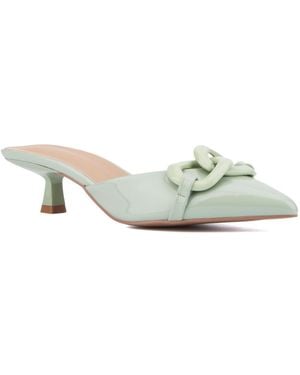 TORGEIS Agustina Heel Mule - Green