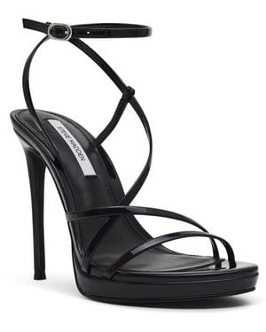 Steve Madden Wess Ankle Strap Platform Stiletto Sandals - Black