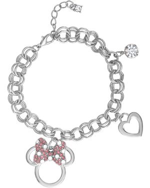 Disney Minnie Mouse Bow Charm Bracelet - White