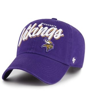 '47 Minnesota Vikings Ariana Clean Up Adjustable Hat - Purple