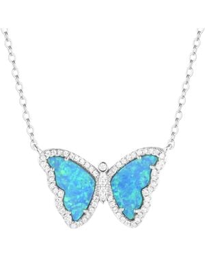 KAMARIA Butterfly Necklace - Blue
