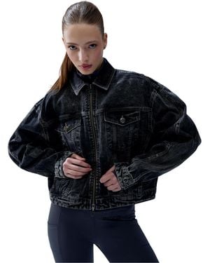 Pcfg Your Itch Colorblocked Denim Jacket - Black