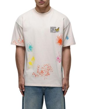 Good For Nothing Pigment Paint T-shirt - White