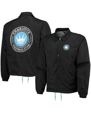 The Wild Collective Charlotte Fc Coaches Full-snap Jacket - Black