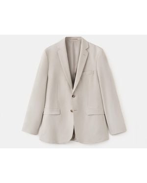 Mango Stretch Fabric Super Slim-fit Suit Jacket - Natural