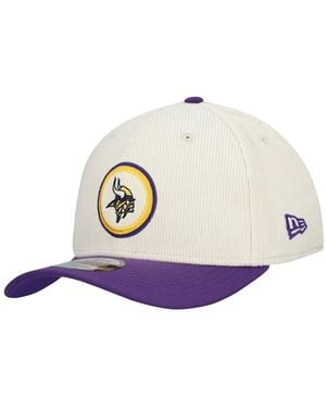 KTZ Stone Minnesota Vikings Loyal Corduroy 9seventy Adjustable Hat - White