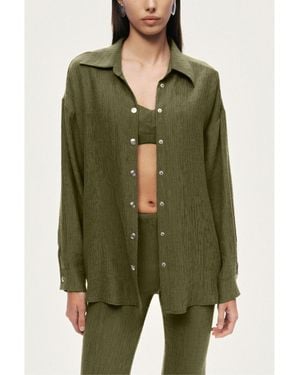 Nocturne Relaxed Button-down Shirt - Green