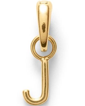 Lands' End Water-resistant Letter Charm - Metallic