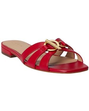 Ralph Lauren Blaike Slip On Slide Sandal - Red