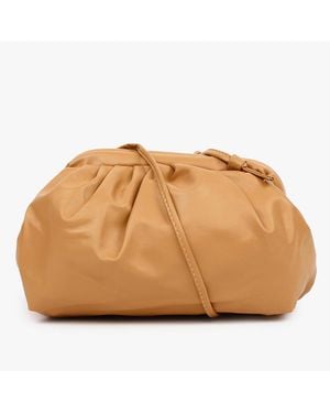 Haute Sauce Warm-hued Tan Brown Cross Body Bag - Natural