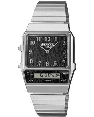 G-Shock Japanese Quartz Stranger Things Limited Edition -tone Stainless Steel Watch - Gray