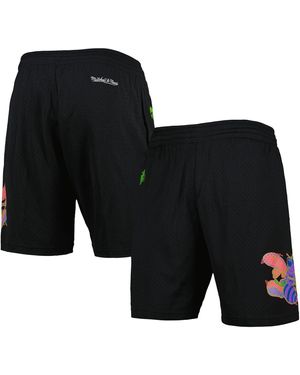 Mitchell & Ness Charlotte Hornets Hardwood Classics Color Bomb Energy Shorts - Black