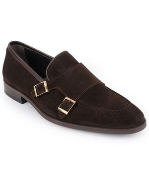 VELLAPAIS Elmaton Double Monk Loafers - Black