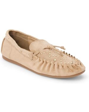 Matisse Sebastian Studded Round-toe Moccasin - Natural