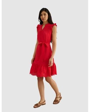 Hobbs Romy Jersey Dress - Red