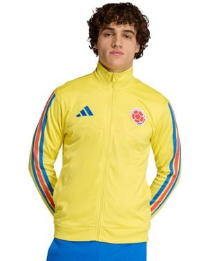 adidas Regular-fit Colombia Soccer Track Jacket - Yellow