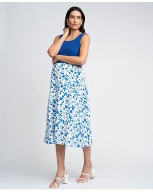Seraphine Maternity Knit Top - Blue