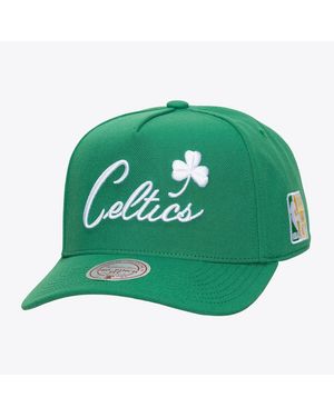 Mitchell & Ness Boston Celtics Legendary Home Pro Pinch Snapback Hat - Green