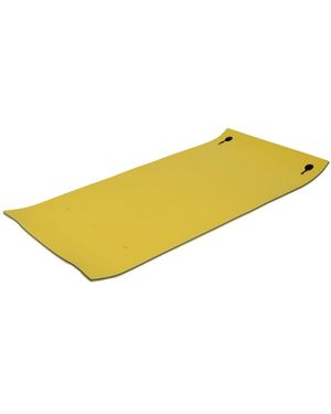 Hikeen Floating Water Mat 10' X 5' 3-layer Pool Float Foam Raft Thick For Swimming Lake Ocean - Yellow