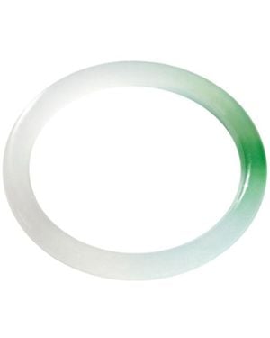 seree Koi — Mottled Round Jade Stone Bangle - Blue