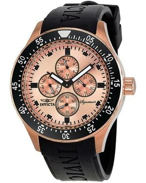 INVICTA WATCH 7403 Signature Quartz Chronograph Dial Watch - Black