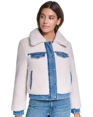 Levi's Denim Sherpa Quilted-lined Jacket - Blue
